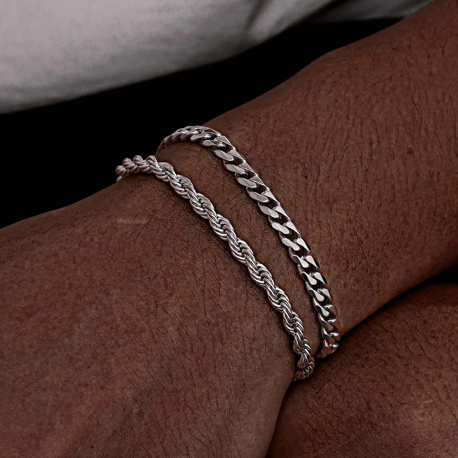 Bracelet Homme Chaîne Torsadée